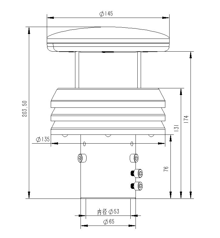 超声波风速风向传感器